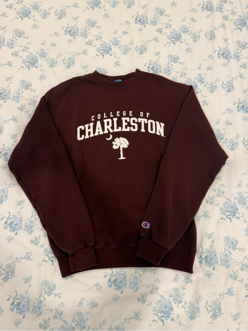 Champion Maroon College of Charleston Crewneck Sweatshirt